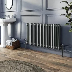 Nassau anthracite heated towel rail