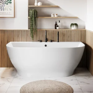 Elsdon offset corner bath