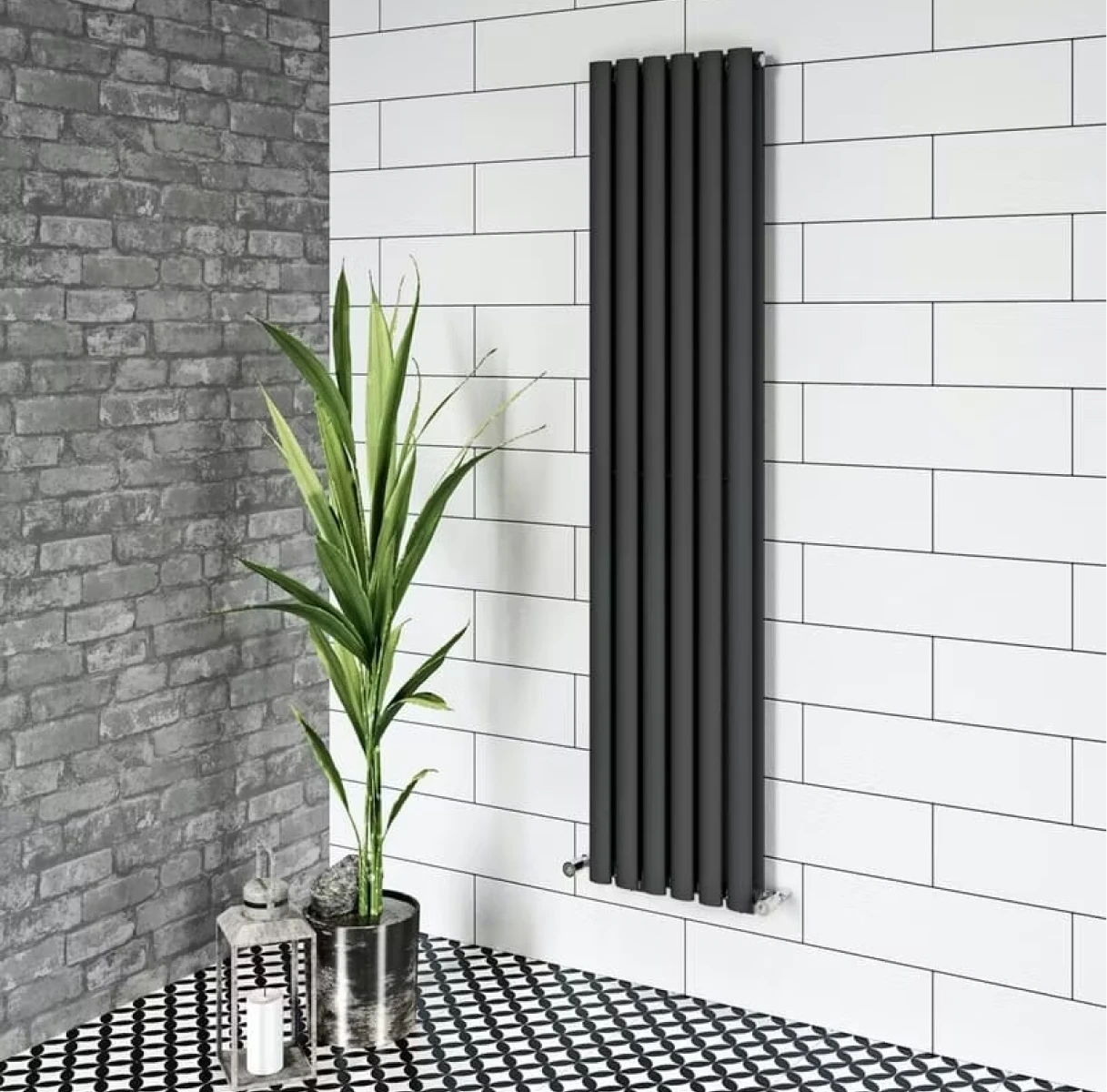 Co. Bali stone heated towel rail